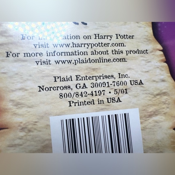 VTG Lot of 5 Harry Potter Sticker Packs from 2001 Plaid Enterprises Sealed NOS - Picture 6 of 9